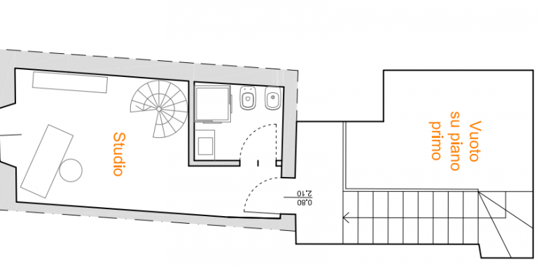 planimetria piano ammezzato - alloggio2